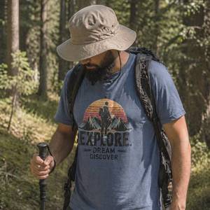 Eco Mens Tees: Mens Organic Cotton T Shirt – Lightweight Breathable Ringspun Tee for Everyday Comfort