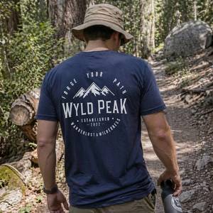 Mens Organic Hiking T Shirt - Lightweight Breathable Cotton Tee for All-Day Comfort