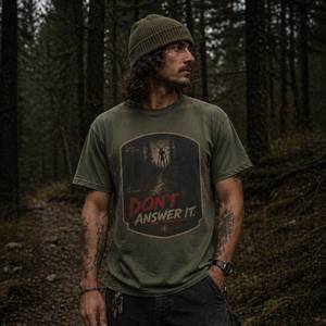 Skinwalker Horror T Shirt - Don’t Answer It Analog Horror Graphic Tee