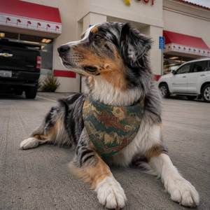 Outdoor Pet Gear: Mountain Trail Dog Bandana - Adventure Americana Pet Bandana