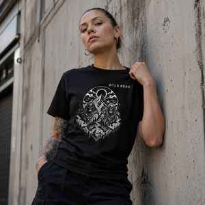 Skeleton Hiking Shirt - Gothic Mountain Adventure Tee