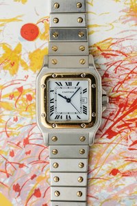 Available: Cartier Santos Carrée, MK2 Bracelet Ref. 2961 1980s w/ Box & Booklets