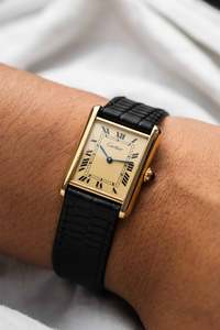 Cartier: Cartier Tank Must De Cartier 'Cartier' Dial Ref. 590005 1990's