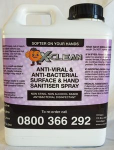 Products: Anti Viral Sanitiser - 1 Litre - X-Clean Xtreme Clean Online Webstore NZ