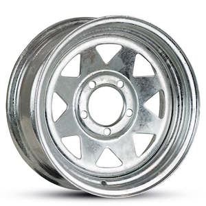 Wheels 1: 13X5 GALV STEEL +5 5/114.3 GALVANISED
