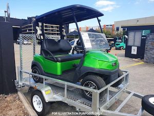 8X6 Single Axle Ride On Trailer
