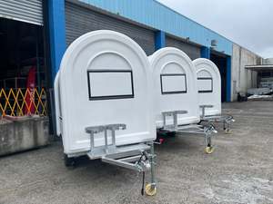2.3m Food Trailer (white) with fridge