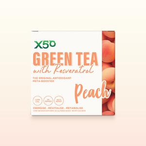Green Tea Energy: Peach Green Tea X50