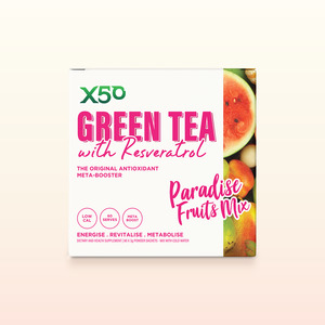 Green Tea Energy: Paradise Fruits Mix Green Tea X50