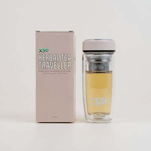 Merchandise: X50 Herbal Double Wall Tea Traveller Mug