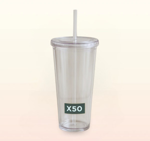 All: X50 700ml Clear Tumbler and Straw - Free Gift