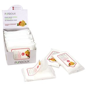 PÜRDOUX™ CPAP MASK WIPES IN TRAVEL BOXES, GRAPEFRUIT & LEMON (SCENTED) - &hellip;