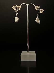 Art Of Wear Collection: Organic Pearl Leaf Earrings