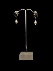 Art Of Wear Collection: Pearl Leaf Earrings