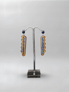 Xhuba Fusion Collection: Lapis Lazuli Slender Earrings