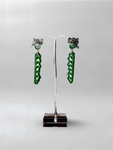 Green Aventurine Slender Earrings