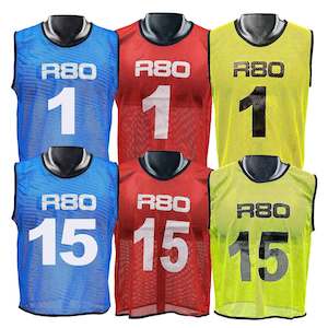 Mesh Bibs: 1-15 Numbered Training Bib Sets