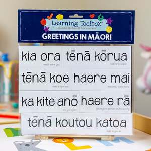 Maori Educational Resources: Magnetic NZ Māori Greetings 25pcs