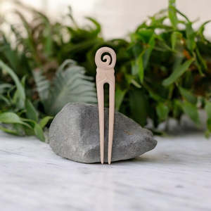 Bone Carvings: Bone Closed Koru Heru