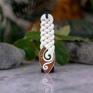Bone Pendants: XL Bone Multi Twist Pendant