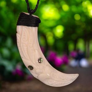 Bone Pendants: Tiki Tusk Pendant