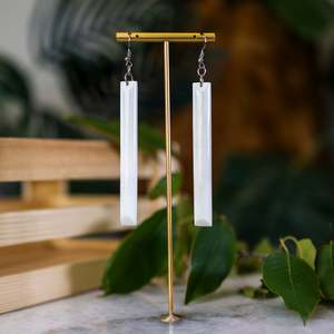 Bone Toki Style Earrings - Large