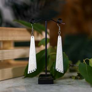 Bone Drop Earring with Detail
