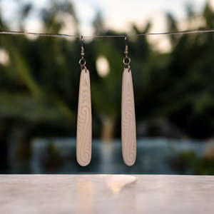 Bone Drop Earrings - Medium