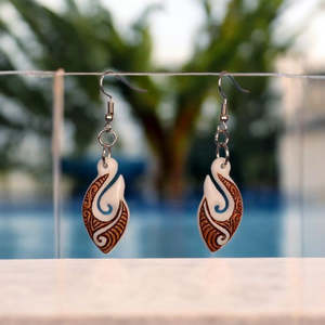Bone Earrings: Māori Hook Harmony Earrings