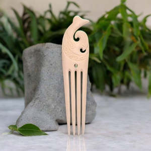 Bone Heru Comb: Large Bone Hook Heru