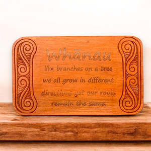 Whānau Wood Sign