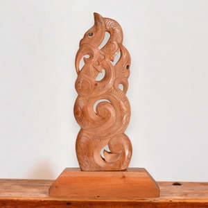 XL Manaia Wood Carving