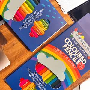Arts Crafts: Te Reo Colour Pencils 12pc