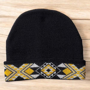 Potae Hats: Yellow Taniko Beanie