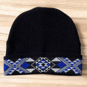 Potae Hats: Royal Blue Taniko Beanie