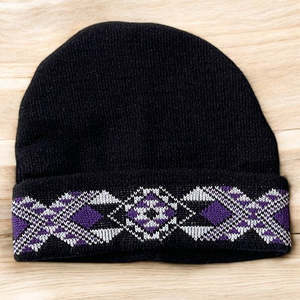 Potae Hats: Purple Taniko Beanie