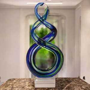 Homeware Giftware: Glass Large Double Twist Ornament