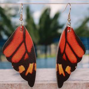 Homeware Giftware: Orange Butterfly Earrings