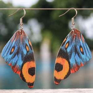 Homeware Giftware: Blue/Yellow Butterfly Earrings