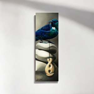 Glass Artwork: Gentle Melody: Glass Print Edition