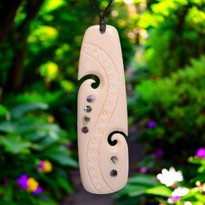 Bone Carvings: Bone Drop Pendant