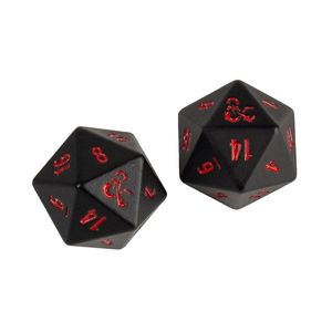 Dungeons Dragons: Dungeons & Dragons Heavy Metal Black and Red D20 Dice Set