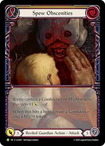 Flesh Blood: Spew Obscenities [LGS421] (Promo)  Cold Foil