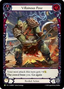 Flesh Blood: Villainous Pose [GEM097] (GEM Pack 3)  Rainbow Foil