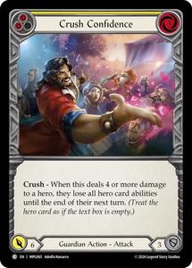 Flesh Blood: Crush Confidence (Yellow) [MPG065] (Mastery Pack Guardian)