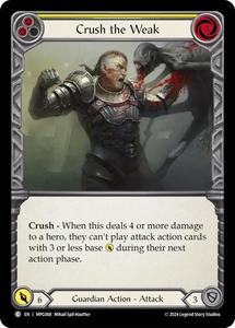 Flesh Blood: Crush the Weak (Yellow) [MPG068] (Mastery Pack Guardian)