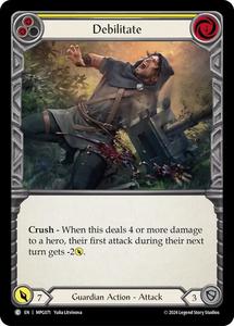 Flesh Blood: Debilitate (Yellow) [MPG071] (Mastery Pack Guardian)