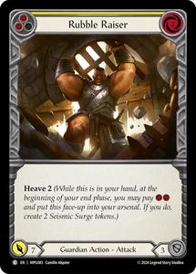 Flesh Blood: Rubble Raiser (Yellow) [MPG083] (Mastery Pack Guardian)
