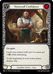 Flesh Blood: Stonewall Confidence (Red) [MPG106] (Mastery Pack Guardian)