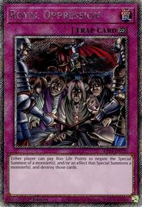 Yugioh Singles: Royal Oppression [RA04-EN120] Platinum Secret Rare